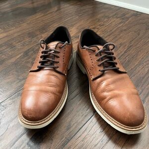 Cole Haan brown leather grand 360 toe oxfords